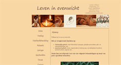 Desktop Screenshot of leveninevenwicht.com